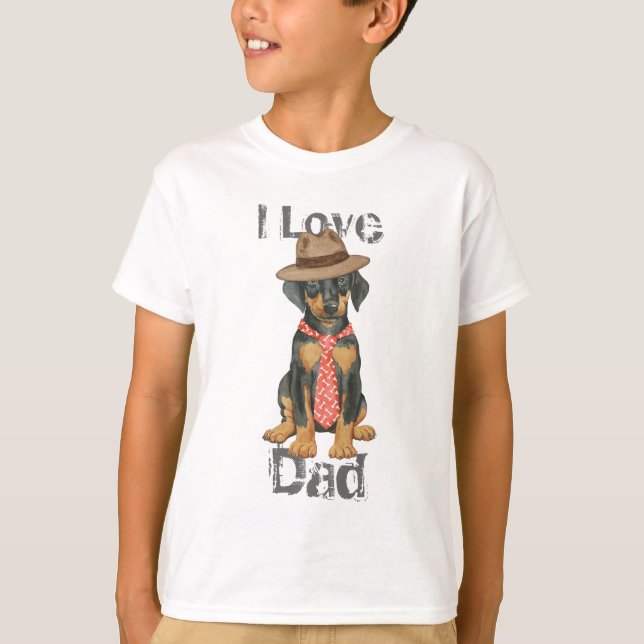 Doberman Vater T-Shirt (Vorderseite)