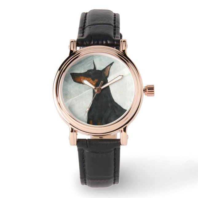 Doberman Watch by Hevener Armbanduhr (Vorderseite)