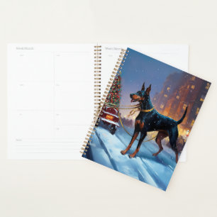 Doberman Weihnachts-Feiertage Planer