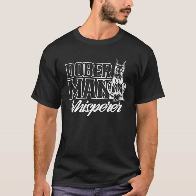 Doberman Whisperer Pet Doppy Puppy T-Shirt (Vorderseite)