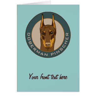 Dobermann-Abzeichen, rot