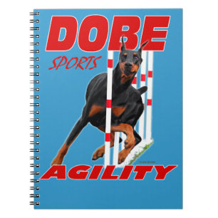 Dobermann-Agility-Notizbuch Notizblock