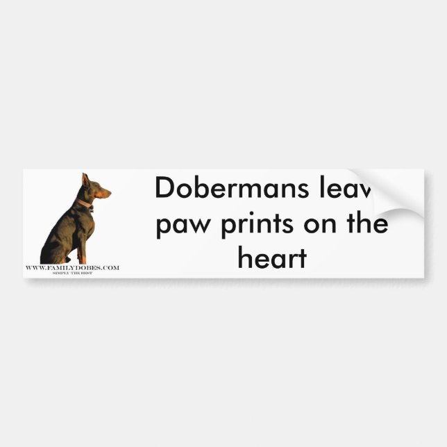 Dobermann-Autoaufkleber Autoaufkleber (Vorne)