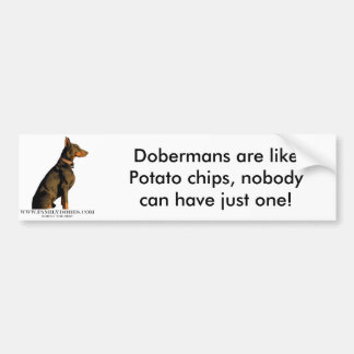 Dobermann-Autoaufkleber Autoaufkleber