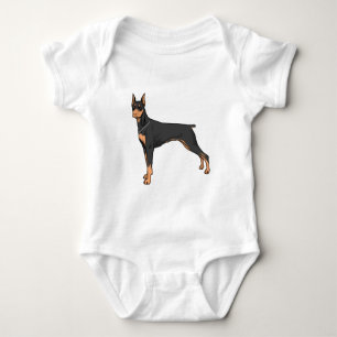 Dobermann doberman baby strampler