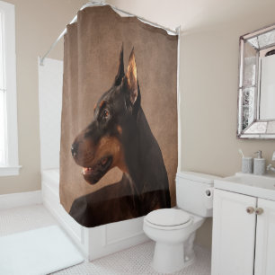 Dobermann - DobermannPinscher Duschvorhang
