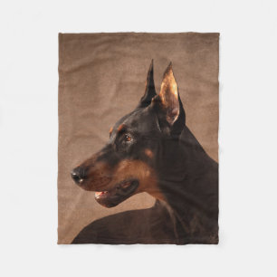 Dobermann - DobermannPinscher Fleecedecke