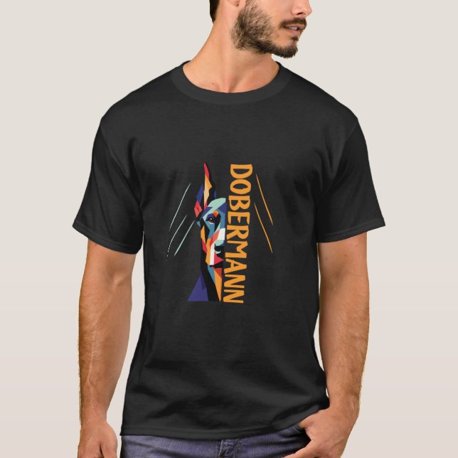 Dobermann Dobie Hund T-Shirt (Vorderseite)