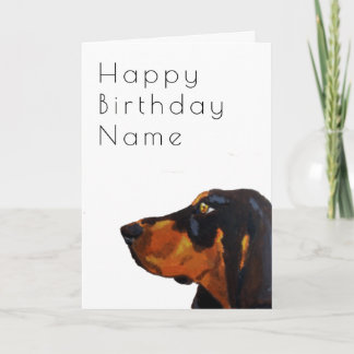Dobermann Dog Deko Birthday Karte