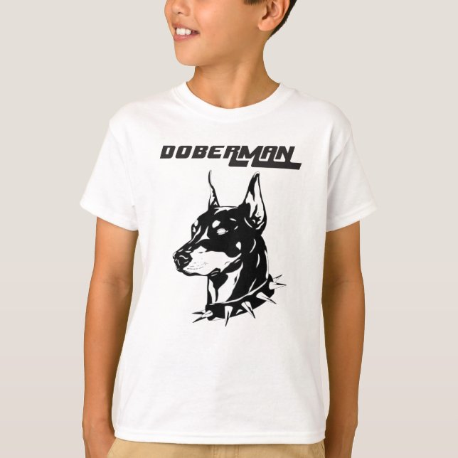 Dobermann-Familie T-Shirt (Vorderseite)