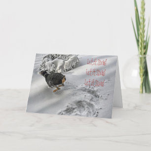 Dobermann-Feiertags-Glücks-Gruß-Karte Feiertagskarte