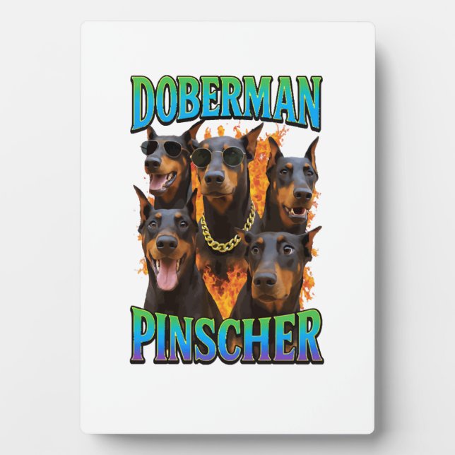 Dobermann  fotoplatte (Vorderseite)