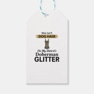 Dobermann Glitter Lustiger Hunde Liebhaber Vintage Geschenkanhänger