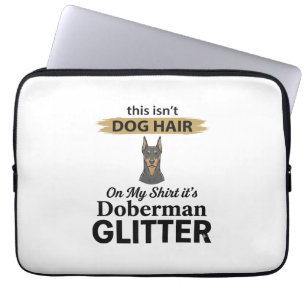Dobermann Glitter Lustiger Hunde Liebhaber Vintage Laptopschutzhülle
