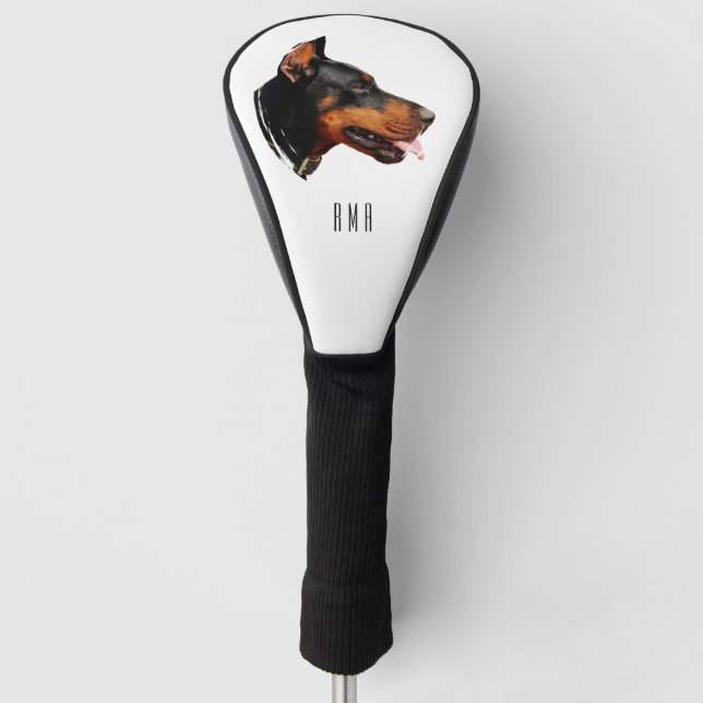 Dobermann Golf Headcover (Vorderseite)