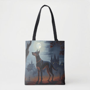 Dobermann Halloween Gruselig
