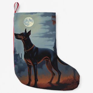 Dobermann Halloween Gruselig Kleiner Weihnachtsstrumpf