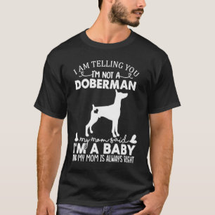 Dobermann-Hund für Frauen Mutter Mama Baby Hund T-Shirt