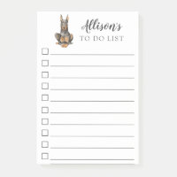 Dobermann-Hund personalisiert Liste tun