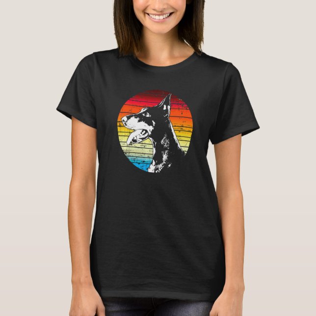 Dobermann-Hunderasse  10 T-Shirt (Vorderseite)