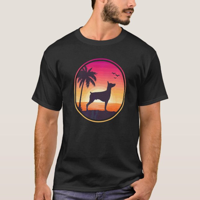 Dobermann-Hunderasse  25 T-Shirt (Vorderseite)