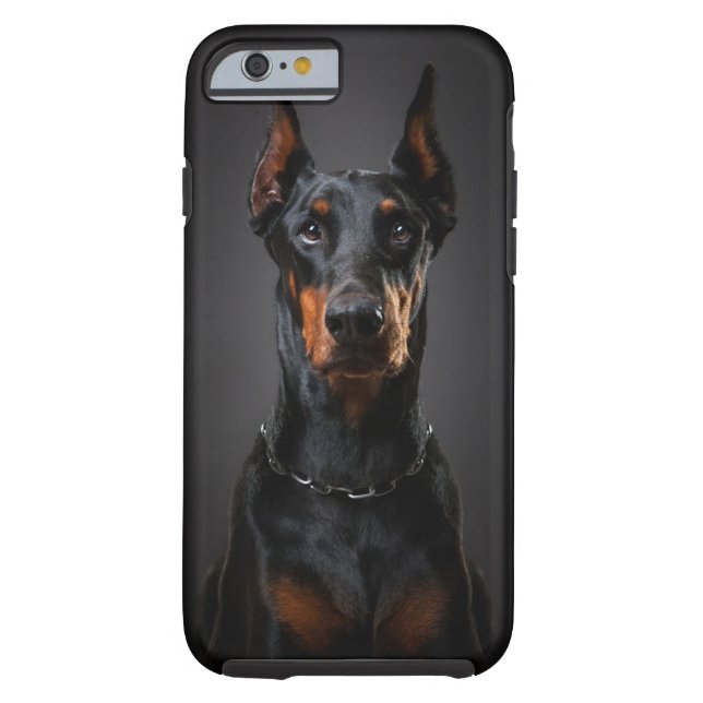 Dobermann iPhone 6/6s, stark Case-Mate iPhone Hülle (Rückseite)