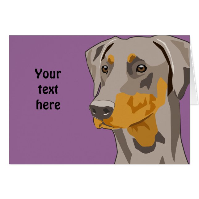 Dobermann-Kopf, Kitz, Uncropped (Vorderseite (Horizontal))