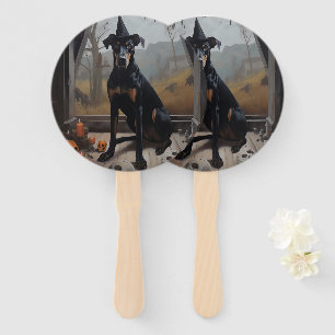 Dobermann-Kürbisse Halloween Gruselig Fächer