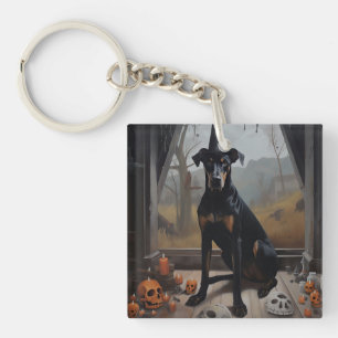 Dobermann-Kürbisse Halloween Gruselig Schlüsselanhänger