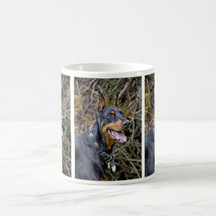 Dobermann-Lächeln-Tasse Kaffeetasse