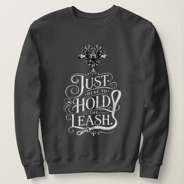 Dobermann-Leine Sweatshirt (Design vorne)