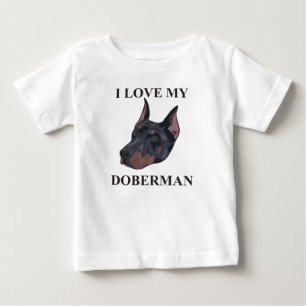 Dobermann-Liebe Baby T-shirt