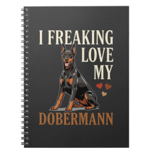 Dobermann-Liebhaber Hundeliebhaber Notizblock