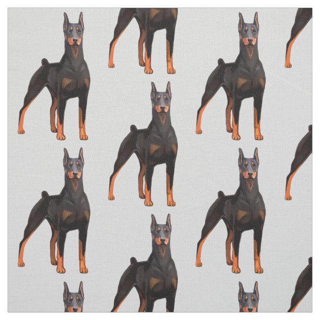 Dobermann-Malerei Stoff (Muster)