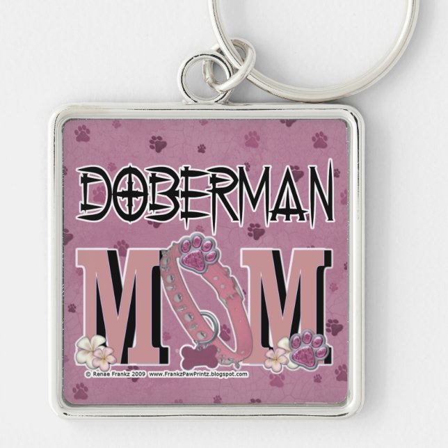 Dobermann MAMA Schlüsselanhänger (Vorne)