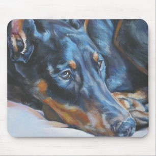 Dobermann-Mausunterlage Mousepad