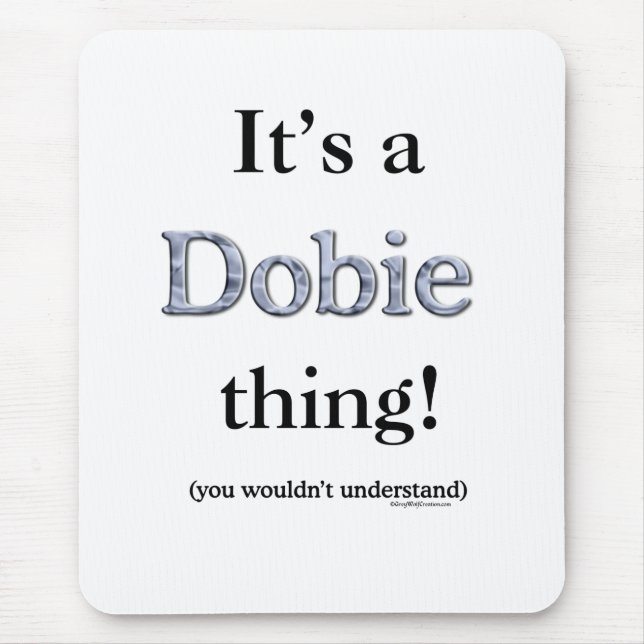 Dobermann Mousepad (Vorne)