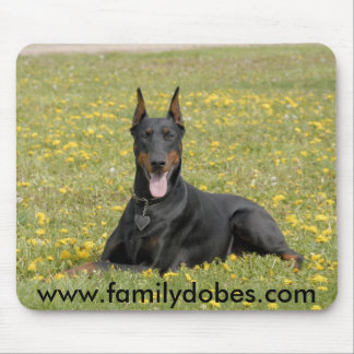 Dobermann mousepad Schwarzes