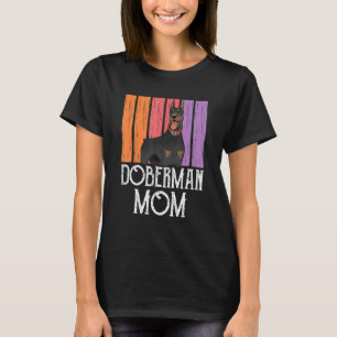 Dobermann-Mutter Mädchen Welpe Hund Haustier Mutte T-Shirt