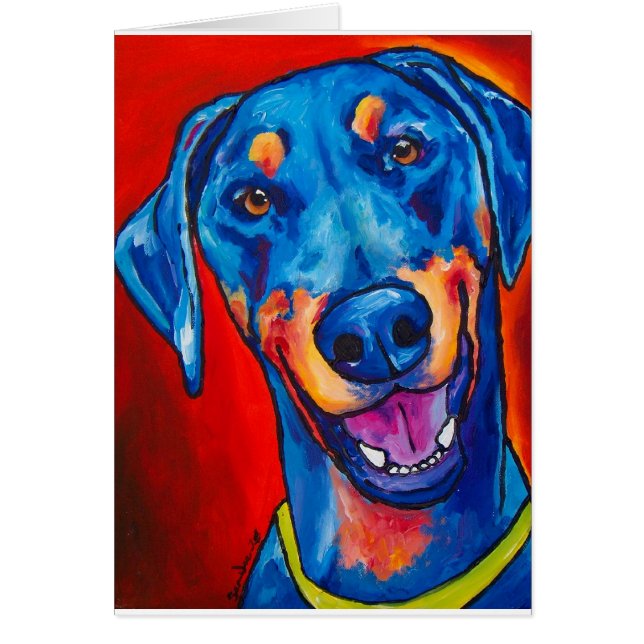 Dobermann (natürliche Schwarze und tan) (Vorne)