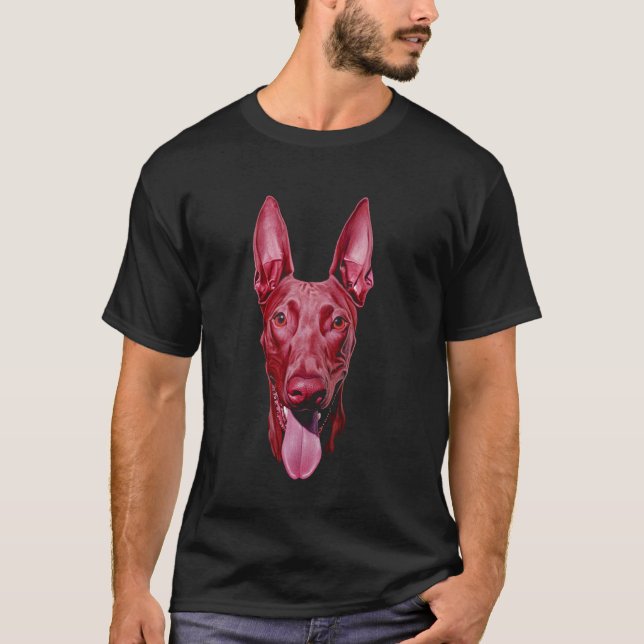 Dobermann Pink T-Shirt (Vorderseite)
