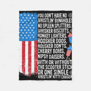 Dobermann Pinscher Amerikanische Flagge USA Toll Fleecedecke