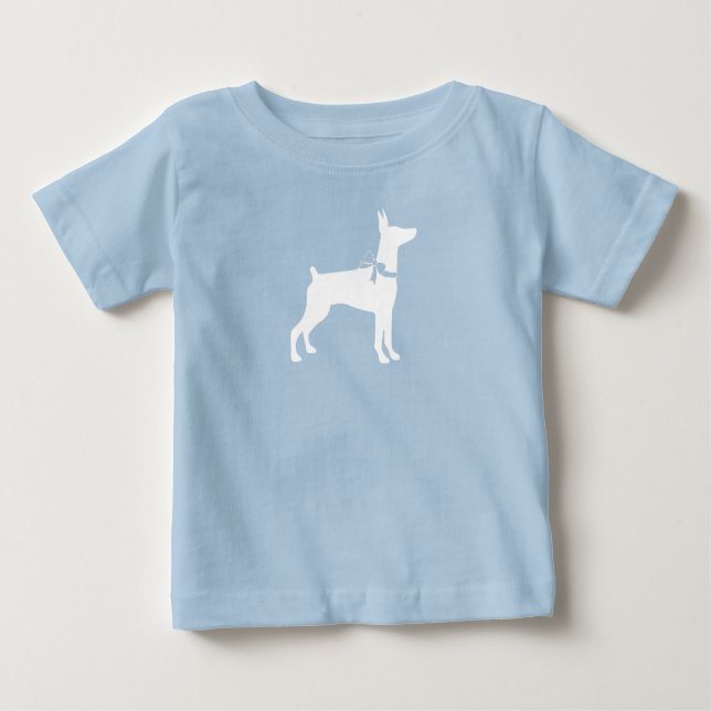 Dobermann Pinscher Baby Shower Puppy Dodge Doberma Baby T-shirt (Vorderseite)