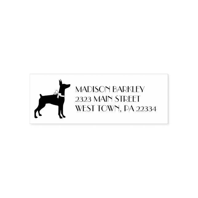 Dobermann Pinscher Dog Welpe Dobermann Permastempel (Design)