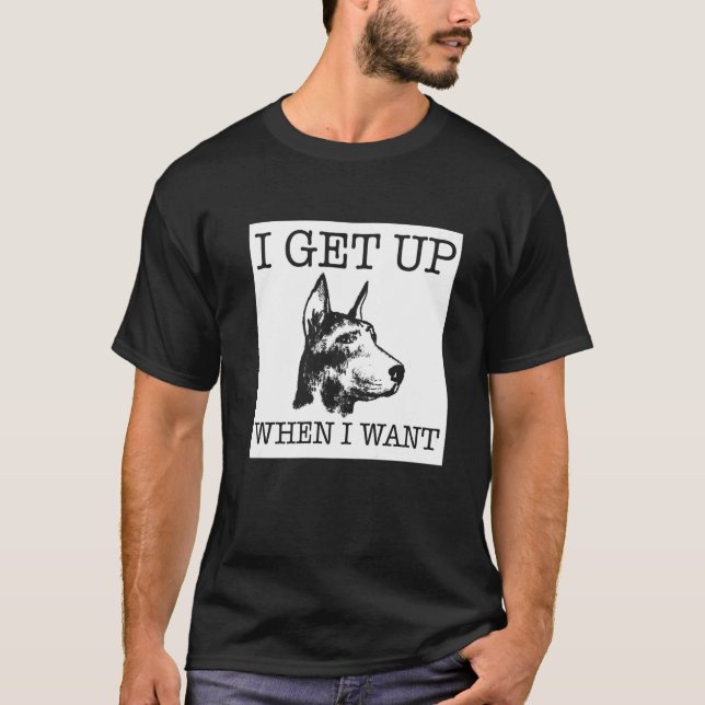 Dobermann Pinscher Hund 1 T-Shirt (Vorderseite)