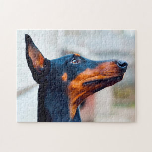 Dobermann Pinscher Hund. Puzzle