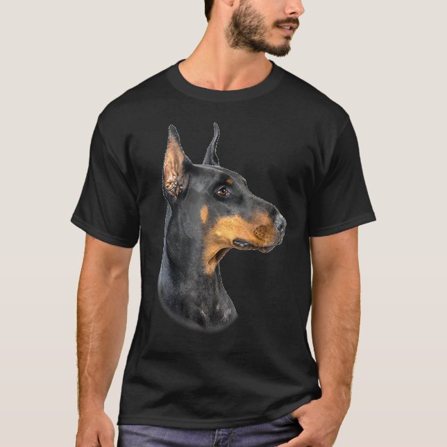Dobermann Pinscher Hund T-Shirts Dobermann Tee-Shi (Vorderseite)