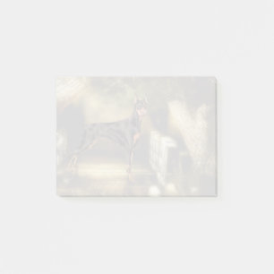 Dobermann Pinscher-Hundedruck Post-it Klebezettel