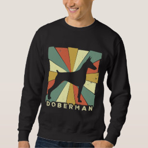 Dobermann Pinscher Hundeliebhaber Retro Vintage Sweatshirt