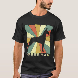 Dobermann Pinscher Hundeliebhaber Retro Vintage T-Shirt